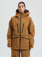 Women's Rider Baggy Snowboard Jacket  Cargo Snow Jacket - Gsou Snow