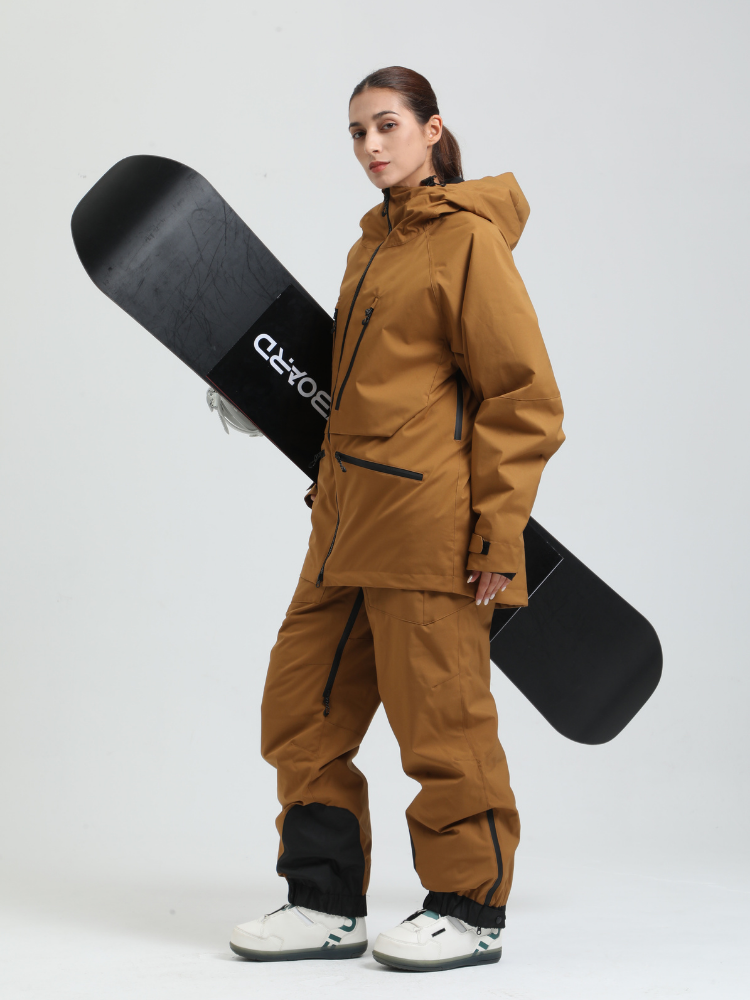 Women's Rider Baggy Snowboard Jacket  Cargo Snow Jacket - Gsou Snow