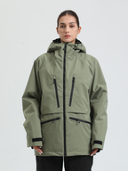 Women's Rider Baggy Snowboard Jacket  Cargo Snow Jacket - Gsou Snow