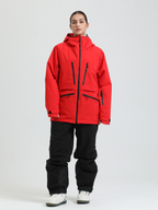 Women's Rider Baggy Snowboard Jacket  Cargo Snow Jacket - Gsou Snow