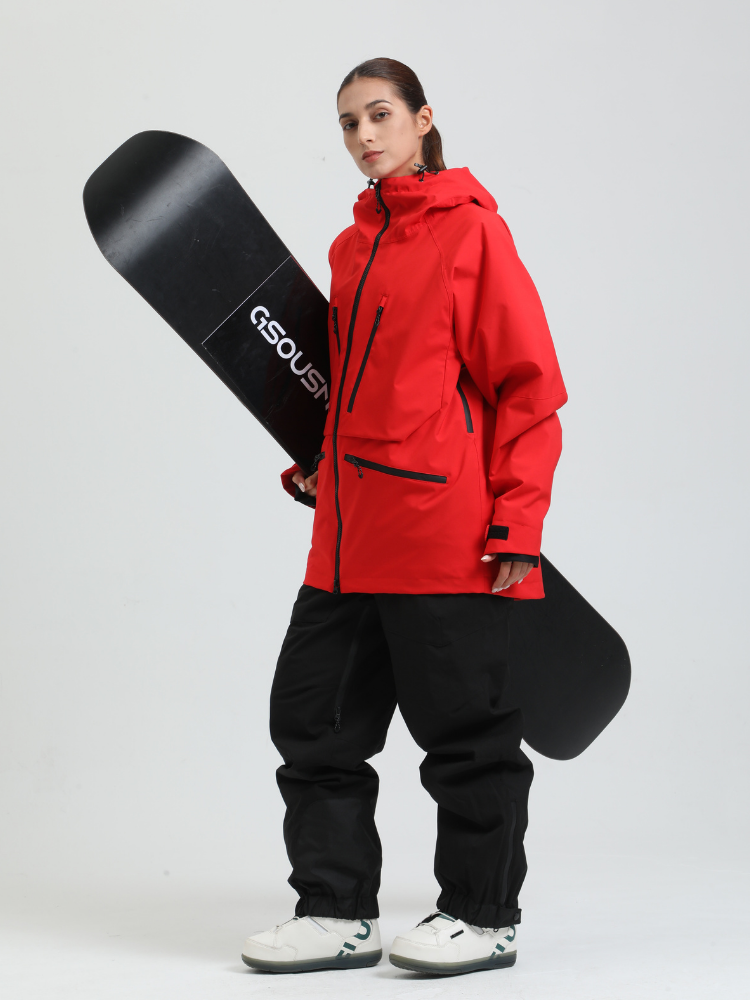 Women's Rider Baggy Snowboard Jacket  Cargo Snow Jacket - Gsou Snow
