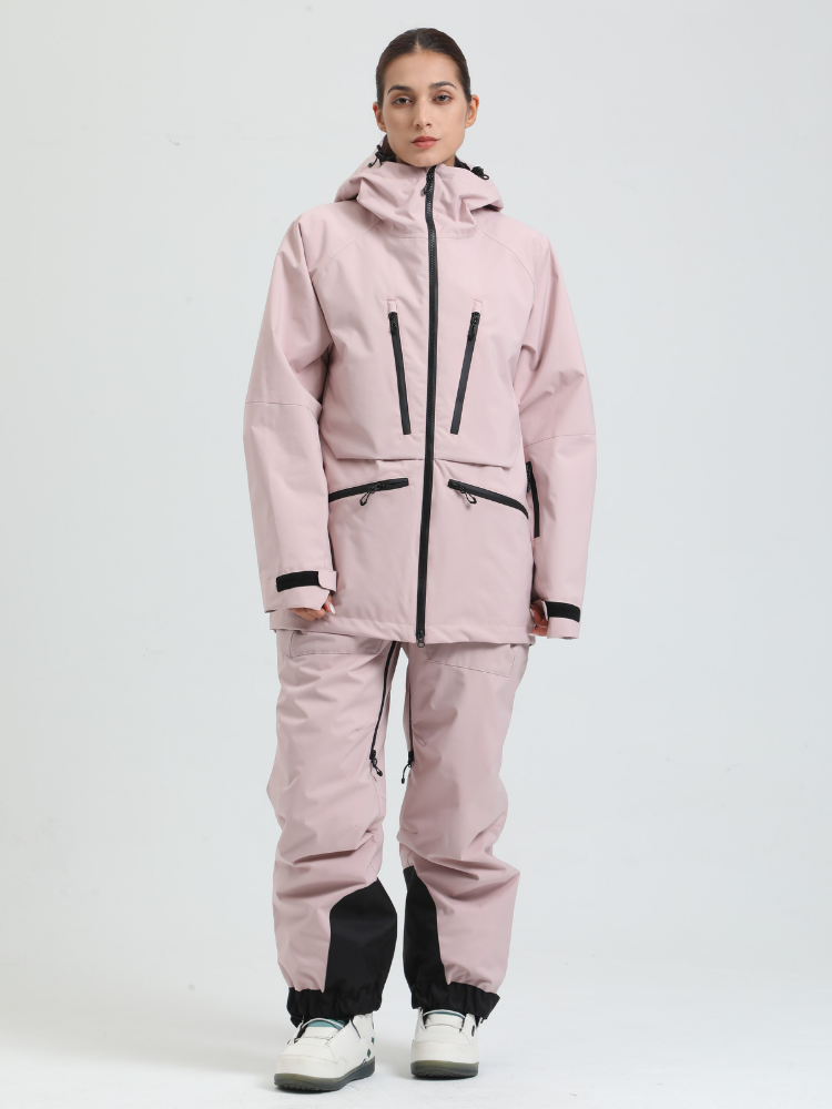 Women's Rider Baggy Snowboard Jacket  Cargo Snow Jacket - Gsou Snow