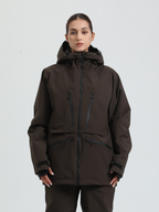 Women's Rider Baggy Snowboard Jacket  Cargo Snow Jacket - Gsou Snow