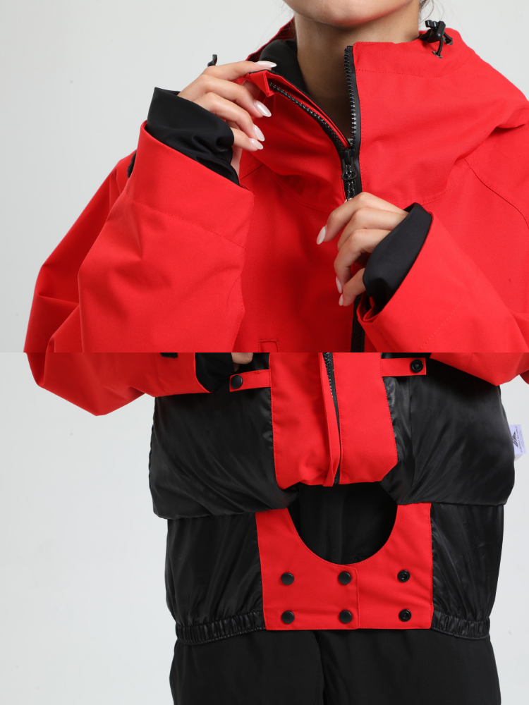 Men's Baggy Snowboard Jacket Rider Cargo Snow Jacket - Gsou Snow