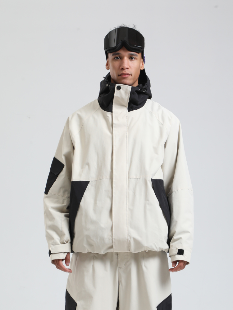 Men's  Cargo Snowboard Jacket All-Mountain Baggy Snow Jacket - Gsou Snow