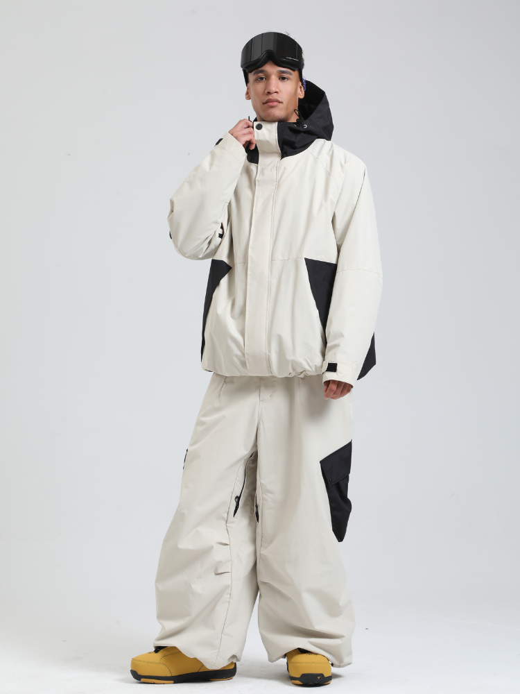 Men's  Cargo Snowboard Jacket All-Mountain Baggy Snow Jacket - Gsou Snow