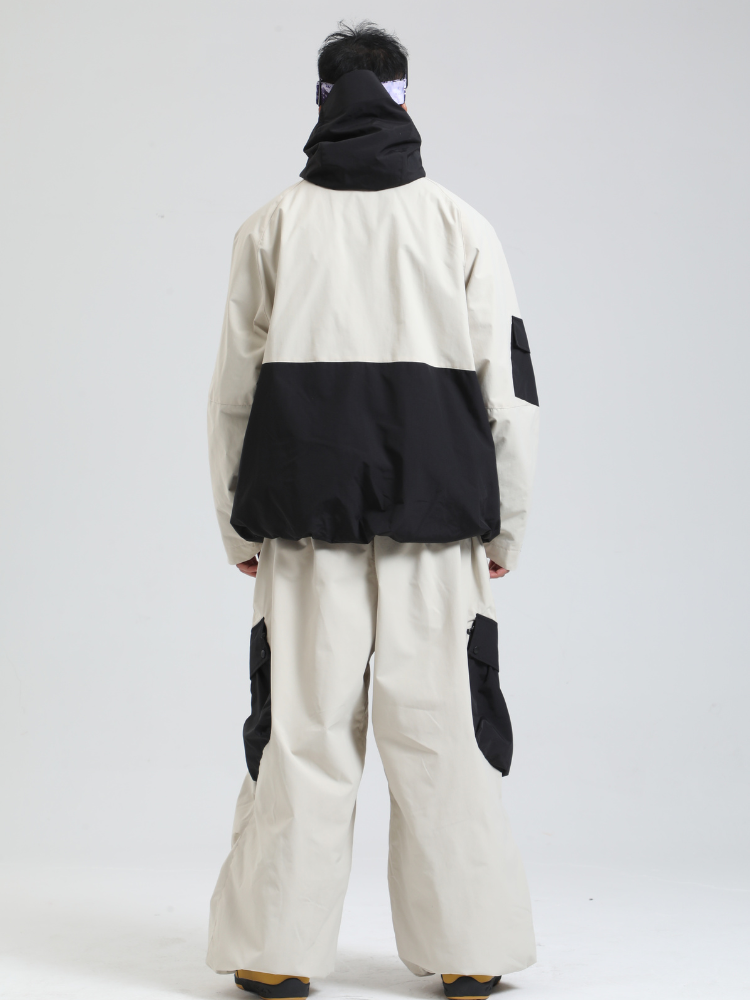 Men's  Cargo Snowboard Jacket All-Mountain Baggy Snow Jacket - Gsou Snow