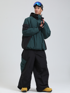 Men's  Cargo Snowboard Jacket All-Mountain Baggy Snow Jacket - Gsou Snow