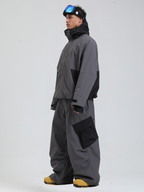 Men's  Cargo Snowboard Jacket All-Mountain Baggy Snow Jacket - Gsou Snow