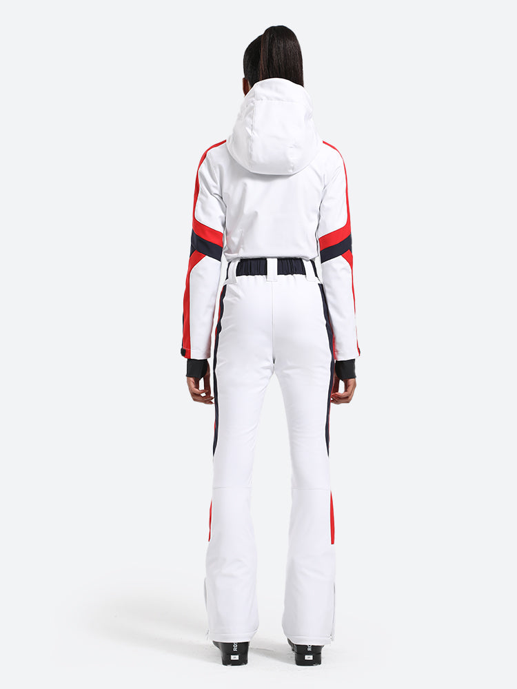 Women's Black Stylish Athleticism Ski Suit One-Piece Snowboard Suit - Gsou Snow