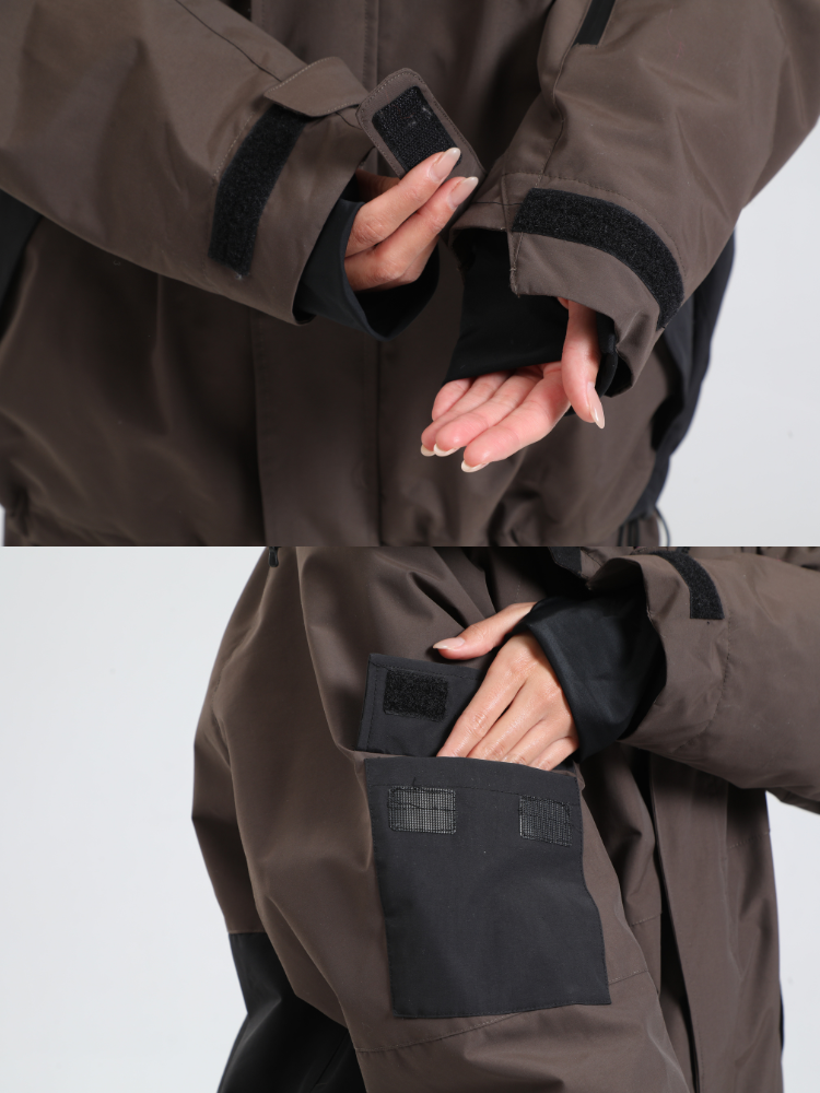 Men's  Cargo Snowboard Jacket All-Mountain Baggy Snow Jacket - Gsou Snow