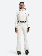 Women's Belted Flare Slim One Piece Ski Suits - Gsou Snow