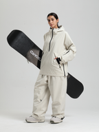 Women's Baggy Snowboard Jacket Minimalist Insulated Snow Anorak - Gsou Snow
