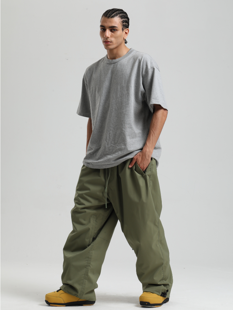 Men's Snowboard Pants Sleek Baggy Snow Pants – Gsou Snow