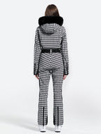 Women' One Piece Ski Suits Classic Faux-Fur Ski Jumpsuit - Gsou Snow
