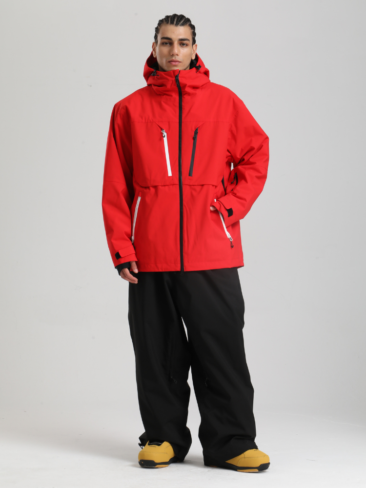 Men's Cargo Snowboard Jacket StormGuard Insulated Baggy Snow Jacket - Gsou Snow