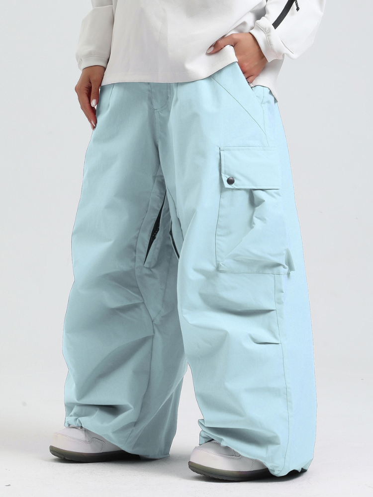 Men's Snow Pants Baggy Cargo Snowboard Pants - Gsou Snow