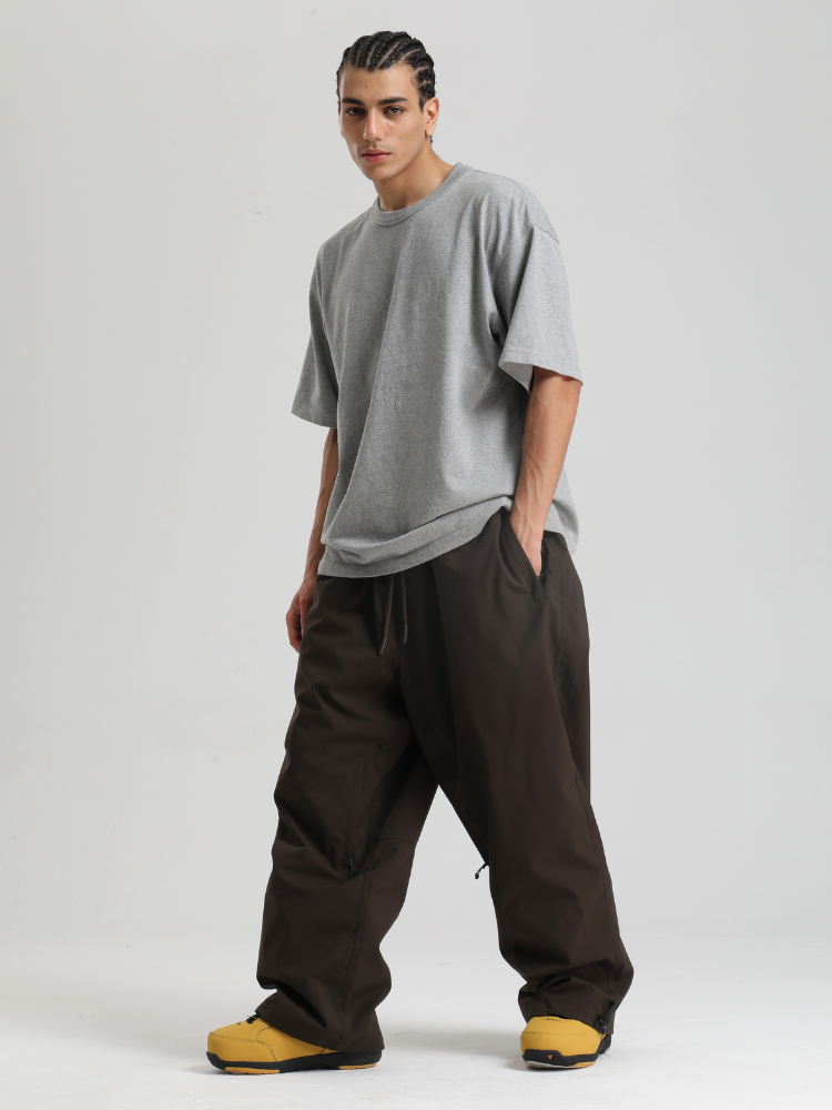 Men's Snowboard Pants Sleek Baggy Snow Pants – Gsou Snow