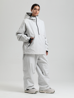 Women's Baggy Snowboard Jacket Minimalist Insulated Snow Anorak - Gsou Snow
