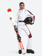 Women's Black Stylish Athleticism Ski Suit One-Piece Snowboard Suit - Gsou Snow