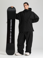 Women's Baggy Snowboard Jacket Minimalist Insulated Snow Anorak - Gsou Snow