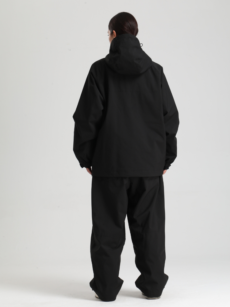 Women's Baggy Snowboard Jacket Minimalist Insulated Snow Anorak - Gsou Snow