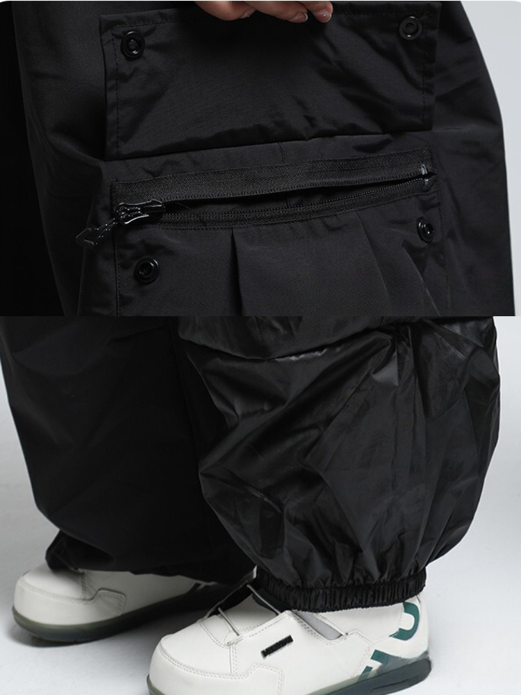 Men's Snow Pants Baggy Cargo Snowboard Pants - Gsou Snow