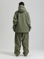 Women's Baggy Snowboard Jacket Minimalist Insulated Snow Anorak - Gsou Snow