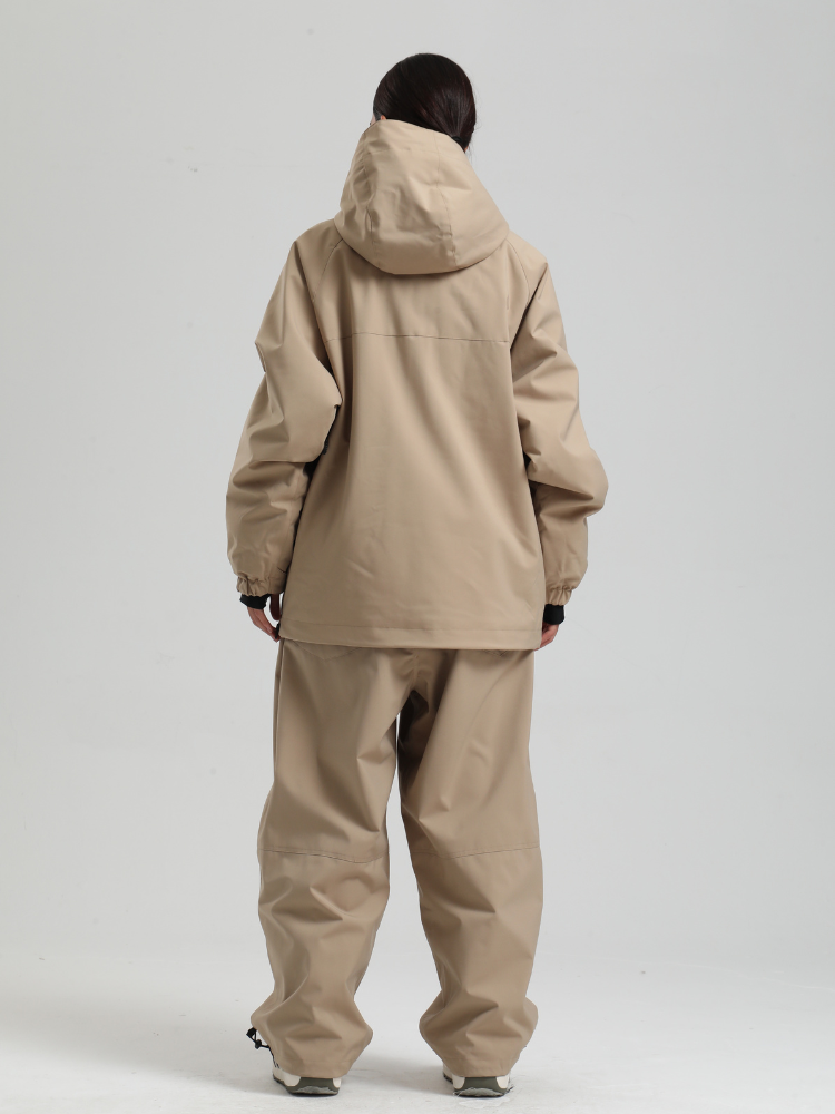 Women's Baggy Snowboard Jacket Minimalist Insulated Snow Anorak - Gsou Snow