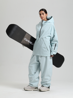 Women's Baggy Snowboard Jacket Minimalist Insulated Snow Anorak - Gsou Snow