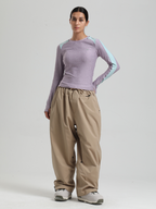 Women's Waterproof Snow Pants Sleek Baggy Snowboard Pants  – Gsou Snow