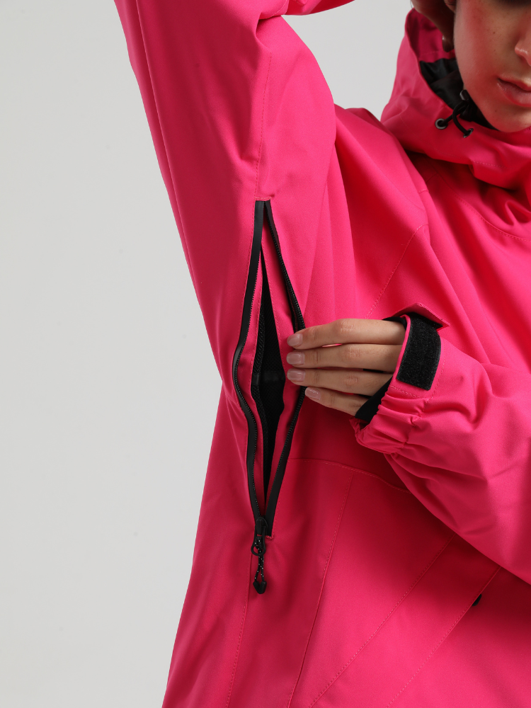 Women's Baggy Snowboard Jacket Minimalist Insulated Snow Anorak - Gsou Snow