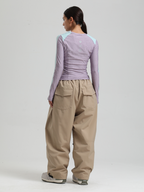 Women's Waterproof Snow Pants Sleek Baggy Snowboard Pants  – Gsou Snow