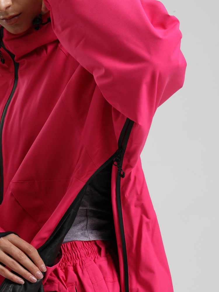 Men's  Baggy Snowboard Jacket Minimalist Insulated Snow Anorak - Gsou Snow