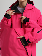 Women's Baggy Snowboard Jacket Minimalist Insulated Snow Anorak - Gsou Snow