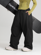 Women's Waterproof Snow Pants Sleek Baggy Snowboard Pants  – Gsou Snow