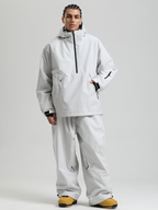 Men's  Baggy Snowboard Jacket Minimalist Insulated Snow Anorak - Gsou Snow