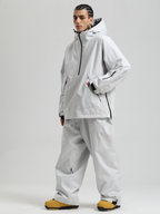 Men's  Baggy Snowboard Jacket Minimalist Insulated Snow Anorak - Gsou Snow