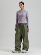 Women's Waterproof Snow Pants Sleek Baggy Snowboard Pants  – Gsou Snow