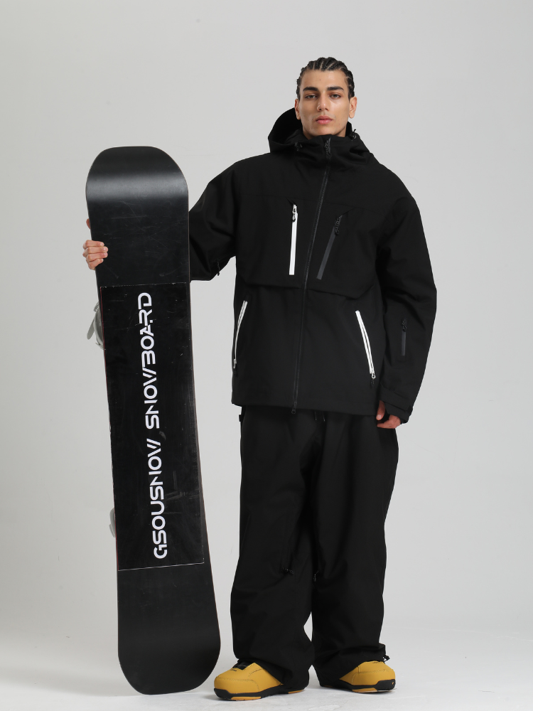 Men's Cargo Snowboard Jacket StormGuard Insulated Baggy Snow Jacket - Gsou Snow