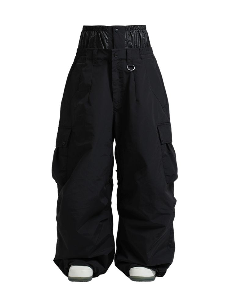 Women's Snow Pants Baggy Cargo Snowboard Pants - Gsou Snow