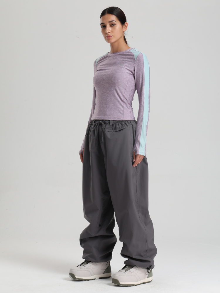 Women's Waterproof Snow Pants Sleek Baggy Snowboard Pants  – Gsou Snow