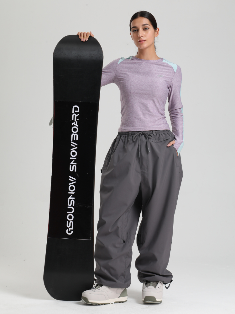 Women's Waterproof Snow Pants Sleek Baggy Snowboard Pants  – Gsou Snow