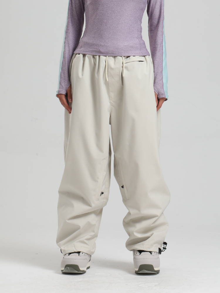 Women's Waterproof Snow Pants Sleek Baggy Snowboard Pants  – Gsou Snow