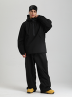 Men's  Baggy Snowboard Jacket Minimalist Insulated Snow Anorak - Gsou Snow