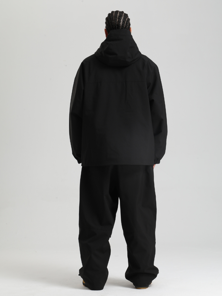 Men's  Baggy Snowboard Jacket Minimalist Insulated Snow Anorak - Gsou Snow