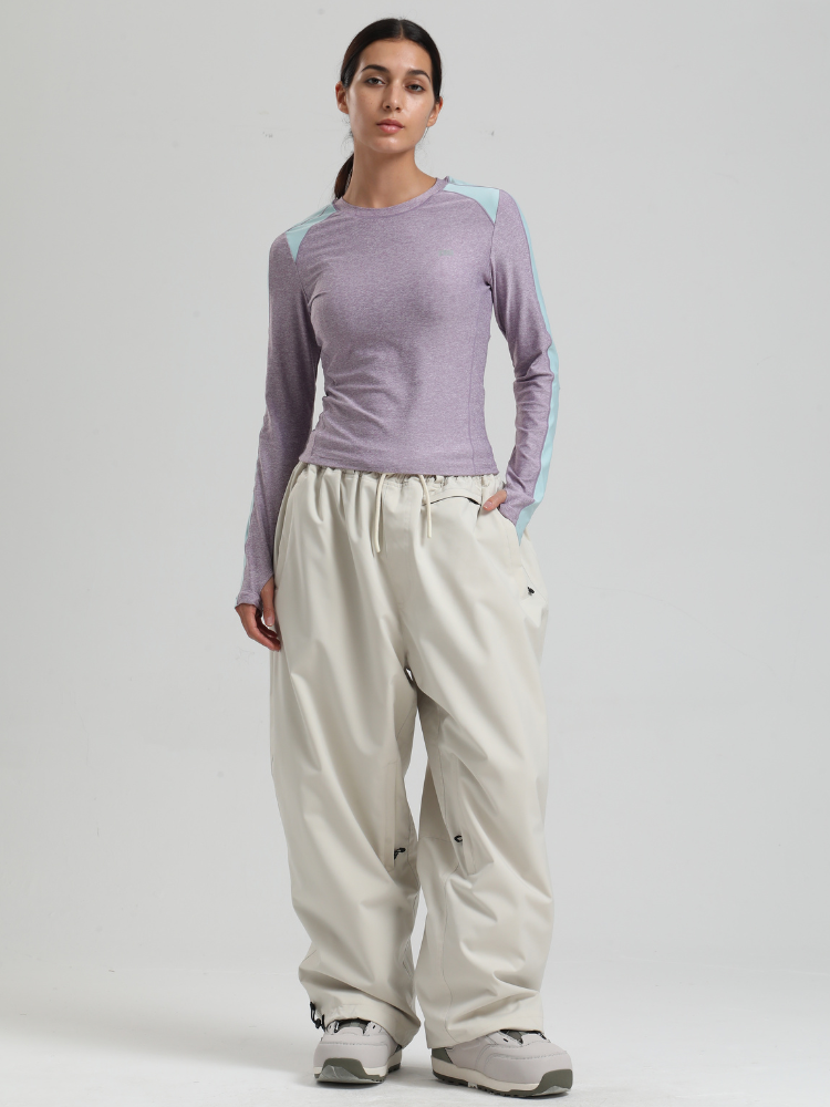 Women's Waterproof Snow Pants Sleek Baggy Snowboard Pants  – Gsou Snow