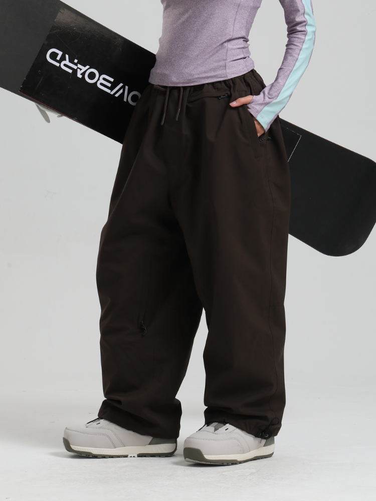 Women's Waterproof Snow Pants Sleek Baggy Snowboard Pants  – Gsou Snow