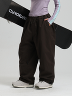 Women's Waterproof Snow Pants Sleek Baggy Snowboard Pants  – Gsou Snow