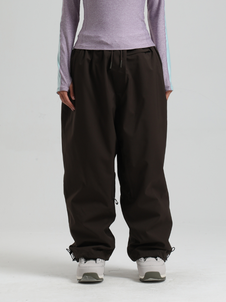 Women's Waterproof Snow Pants Sleek Baggy Snowboard Pants  – Gsou Snow